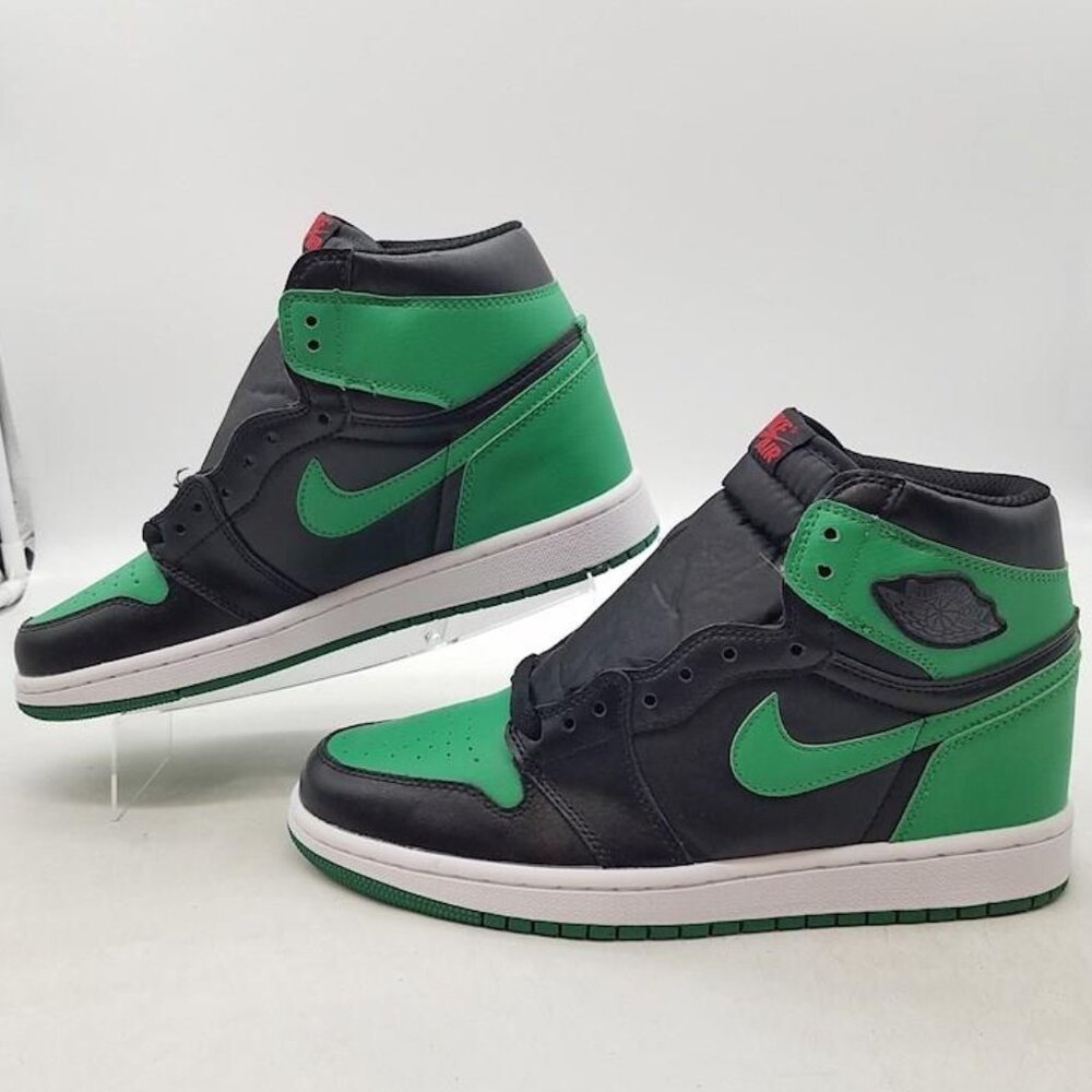Nike Men's Air Jordan 1 Retro High OG Pine Green 2.0 Leather Sneakers Size 9.5